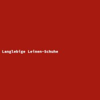 Langlebige Leinen-Schuhe
