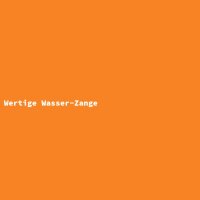 Wertige Wasser-Zange