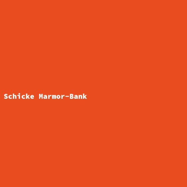 Schicke Marmor-Bank