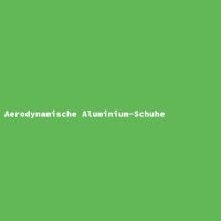 Aerodynamische Aluminium-Schuhe