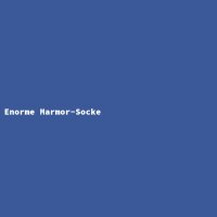 Enorme Marmor-Socke