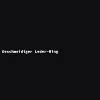 Geschmeidiger Leder-Ring